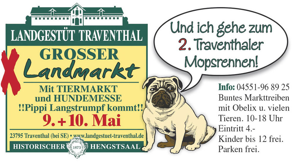 Landmarkt mit Hundemesse 9.+10. Mai  2015